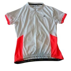 Nishiki Women's Cycling Jersey White & Orange Activewear Size Medium‎